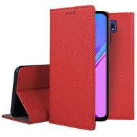 Кожен калъф тефтер и стойка Magnetic FLEXI Book Style за Xiaomi Redmi 9 червен 